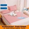 Waterproof Flat Bed Sheets for Double Bed Single/Queen/King Reactive Top Sheets for Bed Sabanas Cama Baby/Elderly/Pregnant Women 1