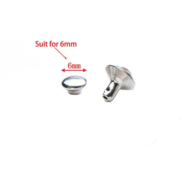 Crystal Rhinestone Rivets Dies Snap Tools 1set 5-10mm Manual Punching Machine 6mm Back Base