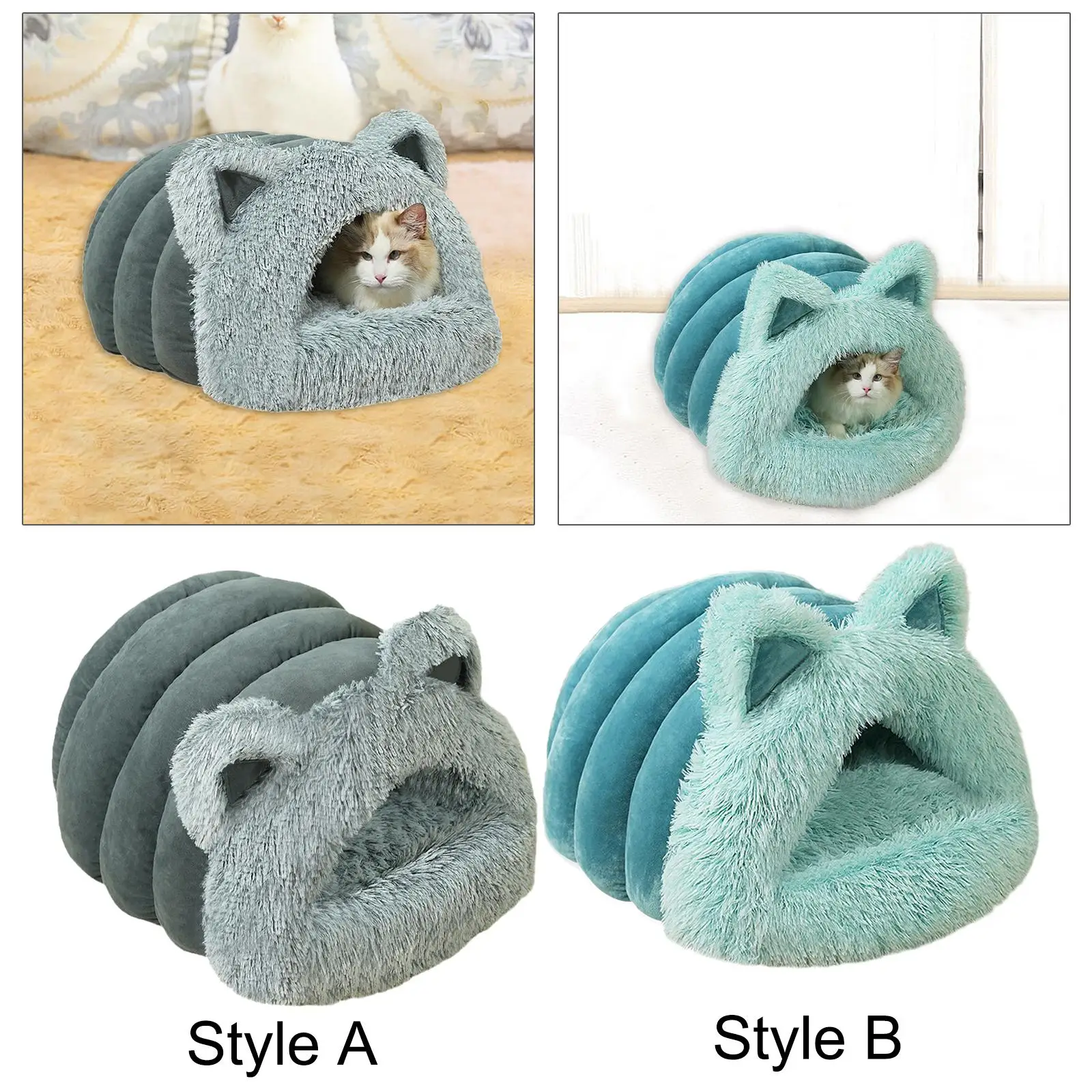 Cat Cave Bed Soft Washable Semi Enclosed Self Warming Pet Bed Sleeping Bag for Rabbits Small Animal Kittens Chihuahua Ferrets Cat Cave Bed Soft Washable Semi Enclosed Self Warming Pet Bed Sleeping Bag for Rabbits Small Animal Kittens Chihuahua Ferrets