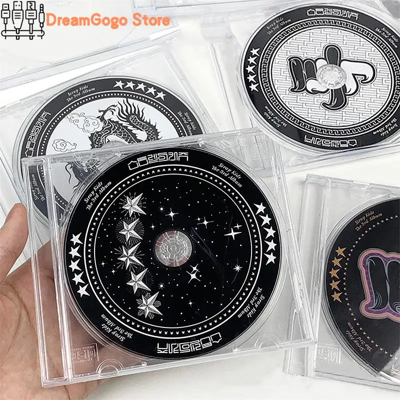 1Pc Disc CD Storage Box Transparent Plastic DVD Case Multifunctional Idol CD Organizer Package Portable For Home Cinema