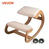 VEVOR Ergonomic Kneeling Chair Stool W/ Thick Cushion Home Office Chair Improving Body Posture Rocking Wood Knee Computer Chair 1