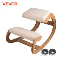 VEVOR Ergonomic Kneeling Chair Stool W/ Thick Cushion Home Office Chair Improving Body Posture Rocking Wood Knee Computer Chair 1