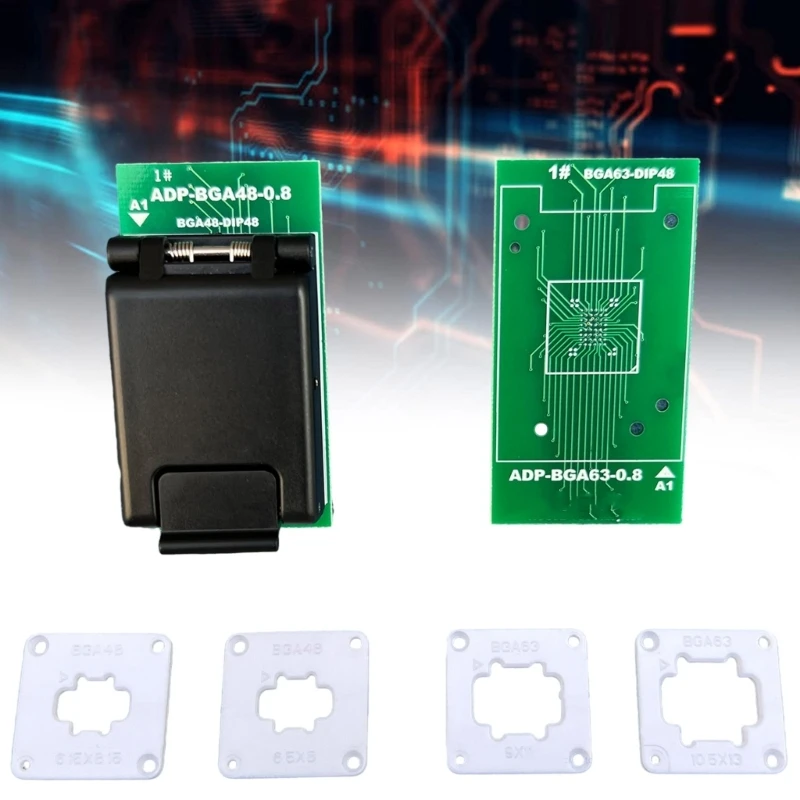 

Обновлен для программатора T56 с усовершенствованным адаптером записи чипов BGA48 BGA63 D1P48 C1FD
