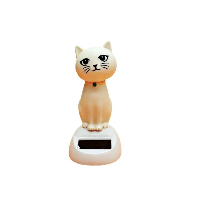 Novelty Solar Toys Cartoon Cute Cat Series Solar Swinging Doll Funny Desktop Decorations Swinging Cat Car Ornament solar kimono doll ornament