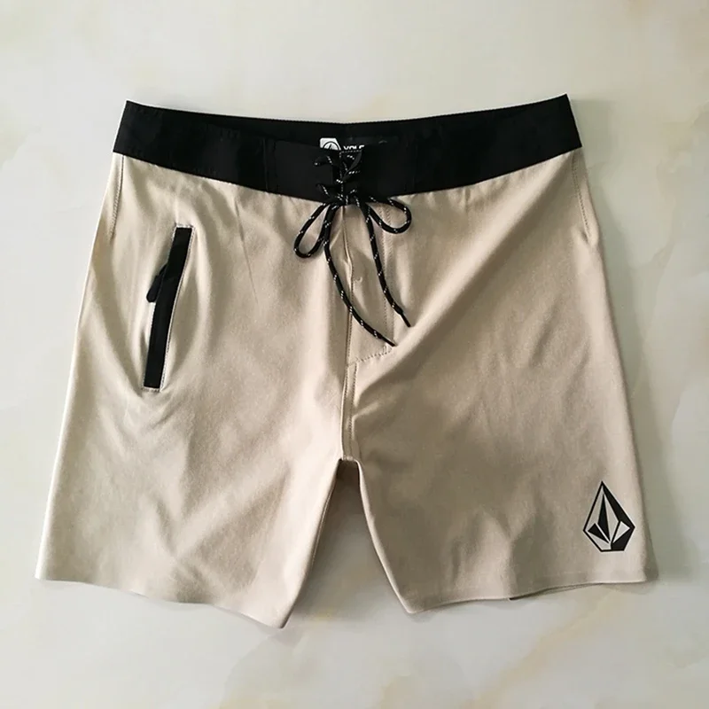 Pantalones cortos de playa de Surf profesionales para hombre, Bermudas con pegamento láser, impermeables, de secado rápido, 4 vías