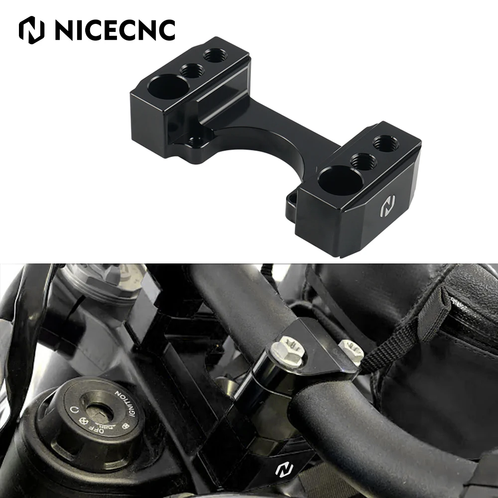 NiceCNC Motorcycle Handlebar Riser Steering Damper Mount Kit For