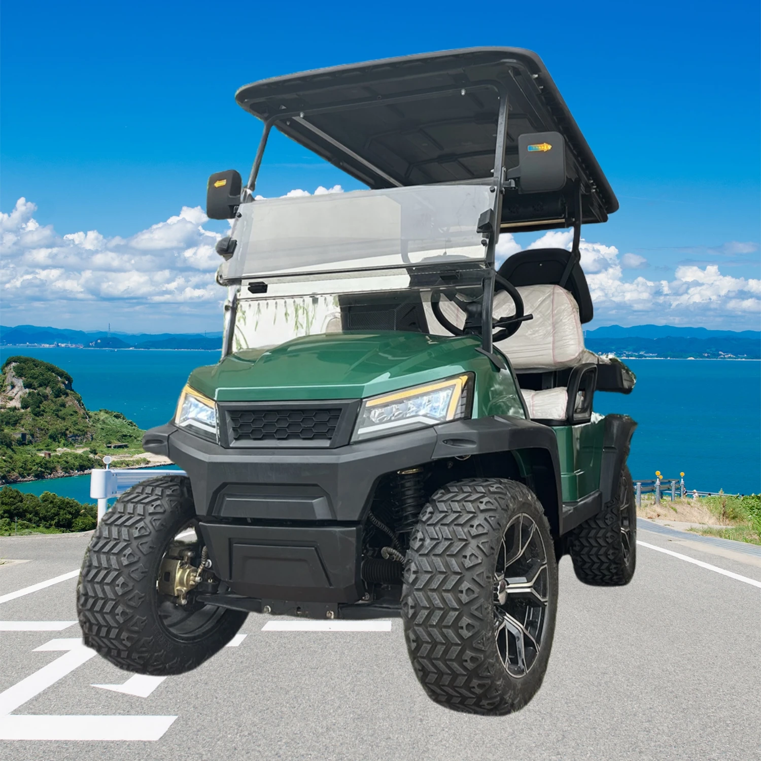 New Lithium Powered Utility Electric Golf Carts With Dump Bed For Sale 2 Seats For Sale Village Electric Golf Cart