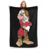 Grumpy Snow White And The Seven Dwarfs Blanket Flannel Portable Sofa Throw Blankets For Couch Bedding Outdoor Throws Bedspread 1