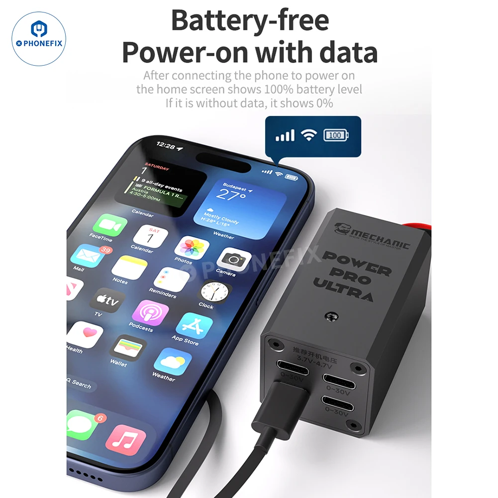 MECHANIC Power Pro Ultra Power Supply Test Cable Type-C Input