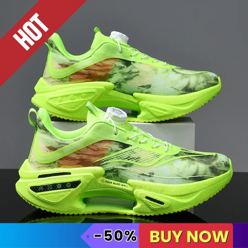 Zapatillas De Running Para Hombre, Con Amortiguación, Con Cordones