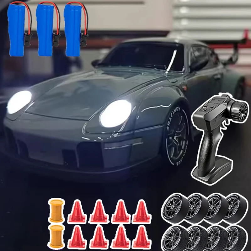 Remote Control Drift Car Toy with LED Lights and 2.4G Speed