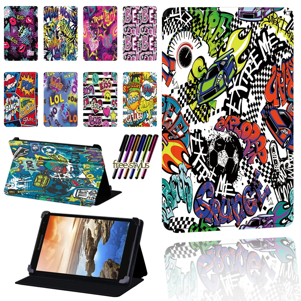 Cover Per Lenovo Tab A7/Tab A8/Tab S8/Tab 4 Plus 10 Pollici/Tab 8 Tablet Resistente Ai Graffi Custodia Protettiva Leggera + Stilo