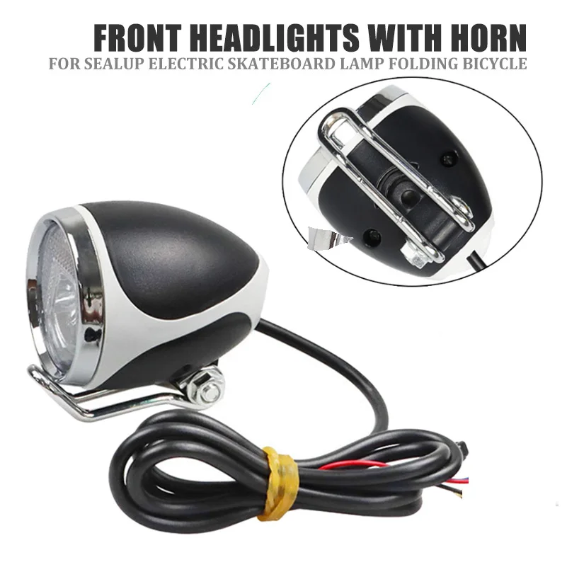 Description Picture 2 of item10inch E-scooter Front Light Electric Scooter Headlight Lamp Portable Waterproof Cycling Elements for Kugoo M4 Kick