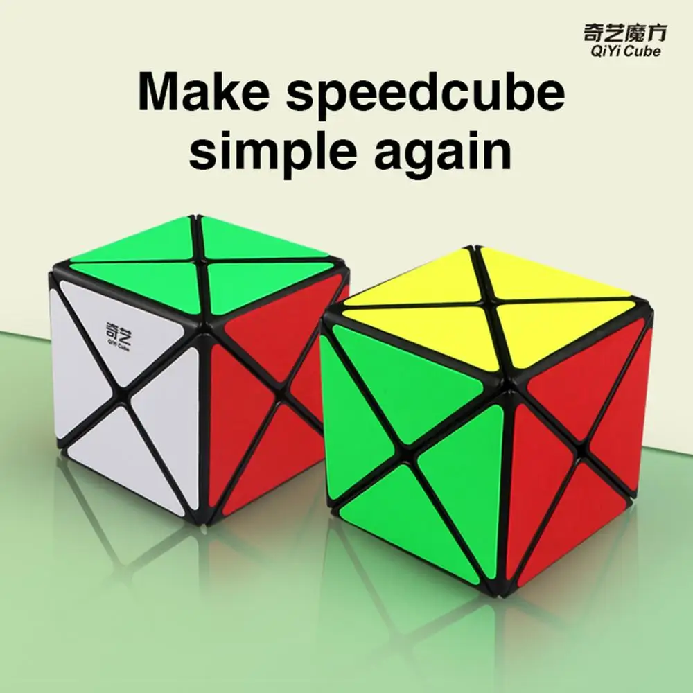 

[Picube] QiYi X Cube 2x2x2 X-shaped Magic Cube Original Xcube Cubing Speed 2x2 Magico Cubo Strange-shape Puzzle Cube Toys Black