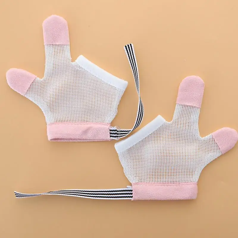 Finger Sucking Stop For Kids 1 Pair Adjustable Stop Thumb Sucking For Toddlers And Babies Adjustable Breathable Thumb Sucker 2