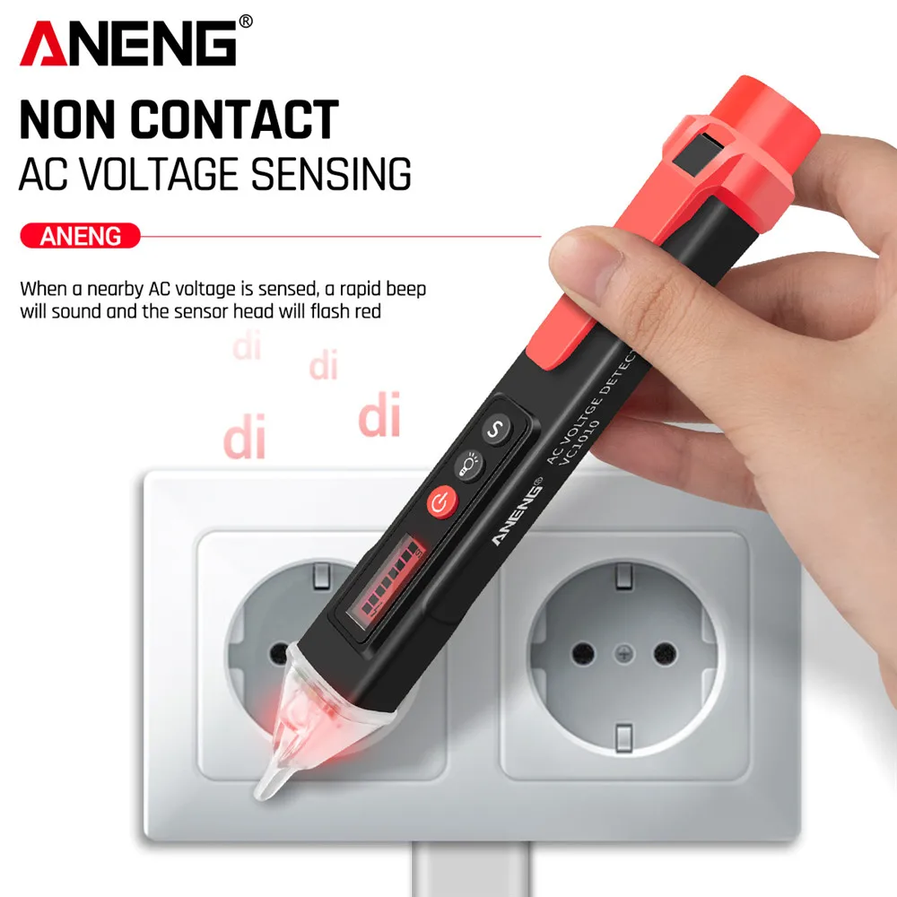 Digital Induction Tester ANENG VC1010 Smart 12-1000V Volt Current AC/DC Electric Sensor Test Pen Tools
