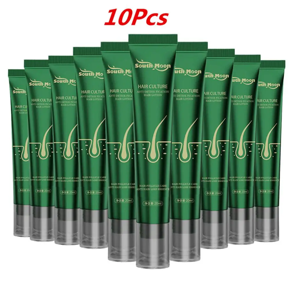 10PCS New Biotin Fast Oil Serum Hair Thin Treatment Liquid Anti-Hair Loss For Women & Men