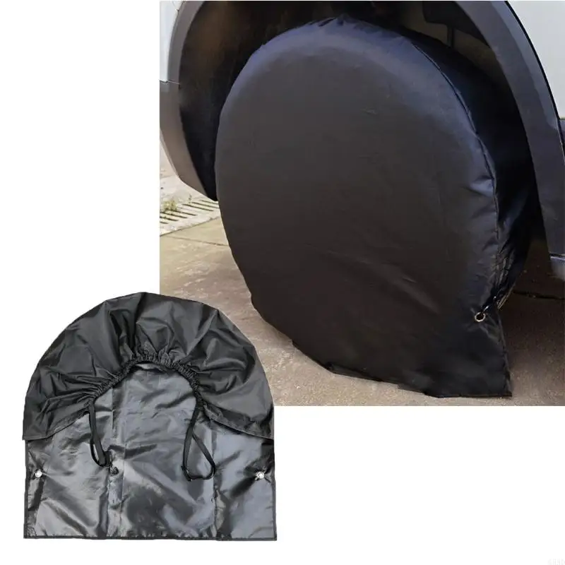 G5AD Tyre for Protection Cover Universal Fits Tire Diameters 27-29 30-32 inches Black For Truck SUV Trailer for Camper RV Bus