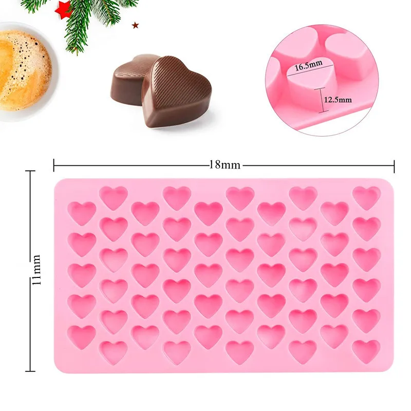 SILIKOLOVE Mini Heart Gummy Candy Mold Silicone Chocolate Molds Valentine  Confectionery Jelly Candy Molds Bakery Accessories - AliExpress