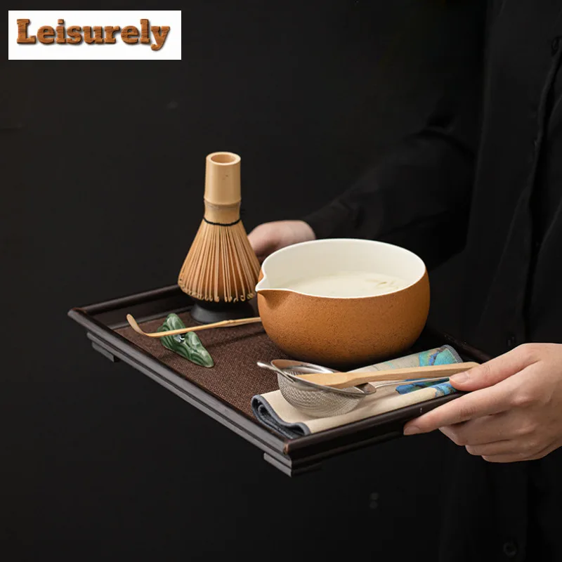 Ancient Japanese Matcha Set With Ceramic Bowl Bamboo Matcha Whisk And Tea Scoop For Tea Lovers Gifts Tea-making Tool Accessories