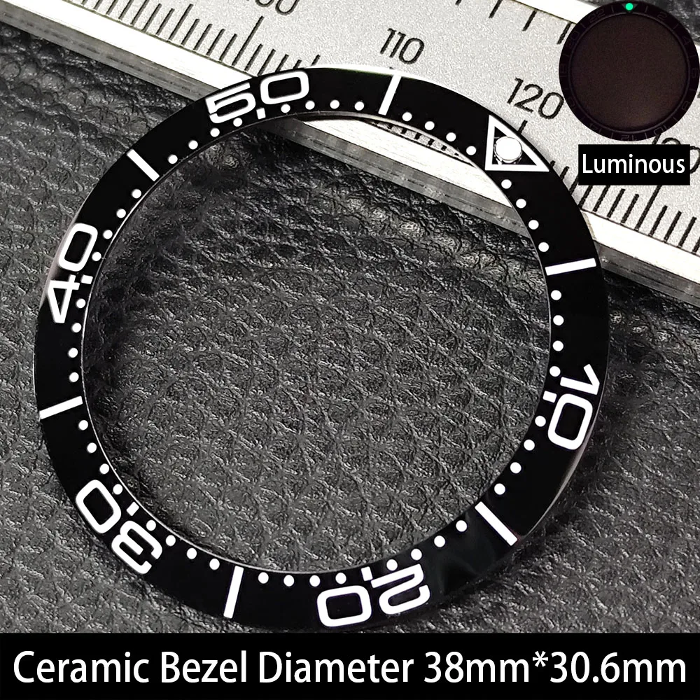 Elegant 38mm Ceramic Bezel Insert