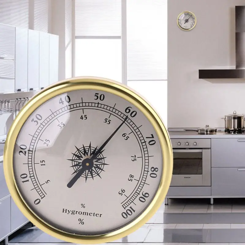 72mm Round Hygrometer Humidity Meter Gauge Ring Surface No battery needed temperature humidity meter air thermohygrometer