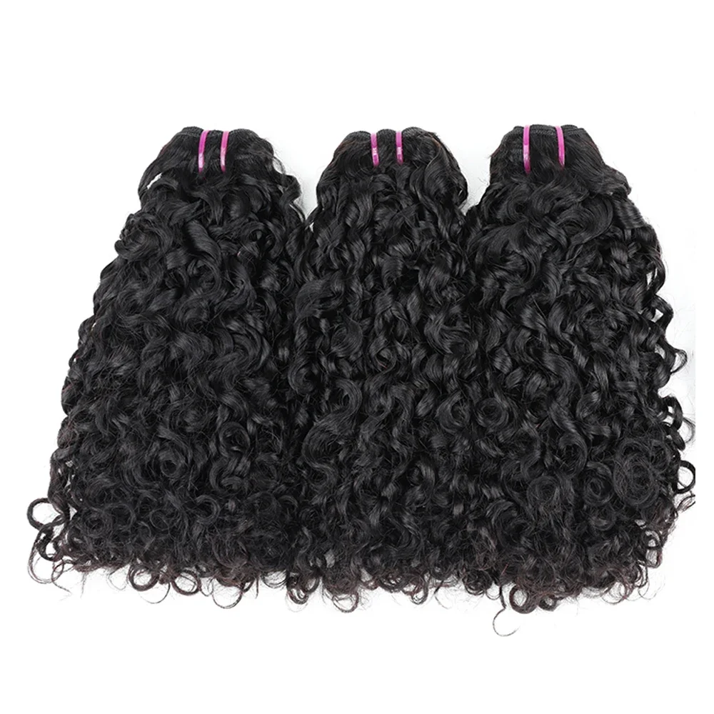 Human Hair Extensions Human Hair for Braiding Short Fringe Curl Human Hair Bundles Pixie Curly Hair Bundles Brazilian Double Draw Jerry Curly Weaving Extensions