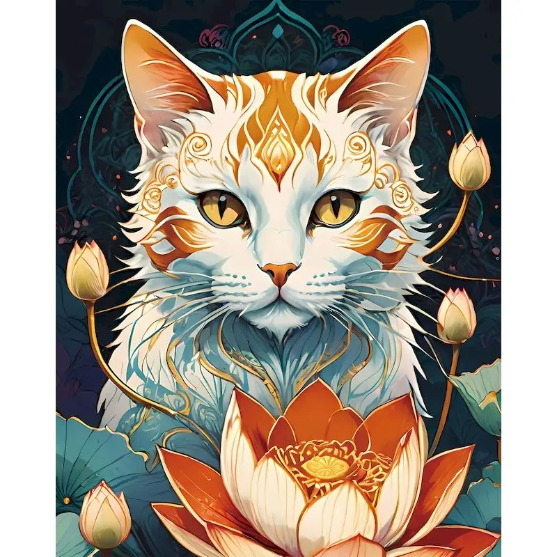 Vibrant Animal-Themed DIY Acrylic Painting Kit - Ideal for Home Decoration and Art Gifts