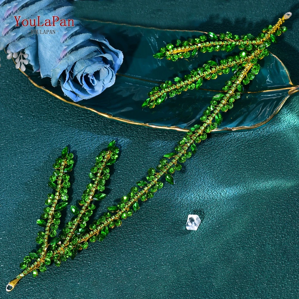 YouLaPan Glänzende Strass Braut Stirnband Hochzeit Kopfschmuck Bankett Party Haar Zubehör Frau Kopfbedeckungen Braut Tiara HP496 – Detail 11