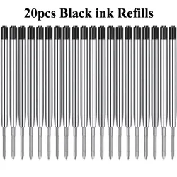 Premium Medium Point Ballpoint Pen Refills - 0.7mm, Multipack for School and Office Use (20pcs)