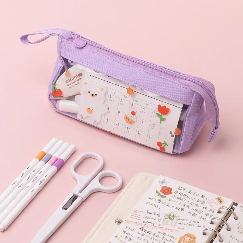 Angoo A6445 Trousse à crayons en toile avec motif chat mignon et mouton :  : Fournitures de bureau