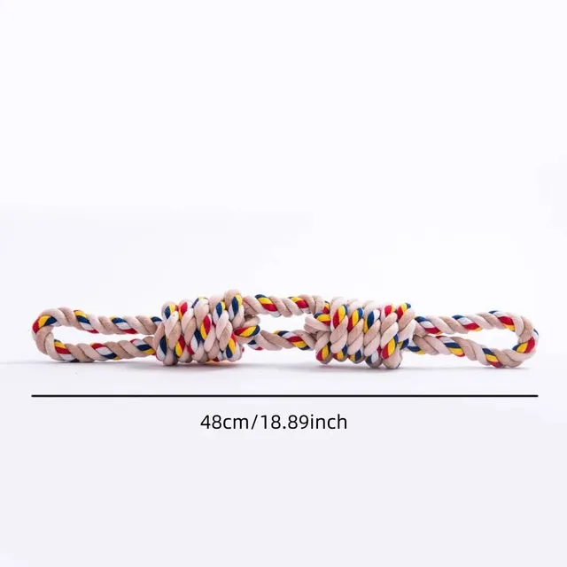 Large Rope Knot Toy for Pet Teeth Grinding Cleaning Cat Dog Boredom Relief Toys Pet Interactive Training Supplies 2