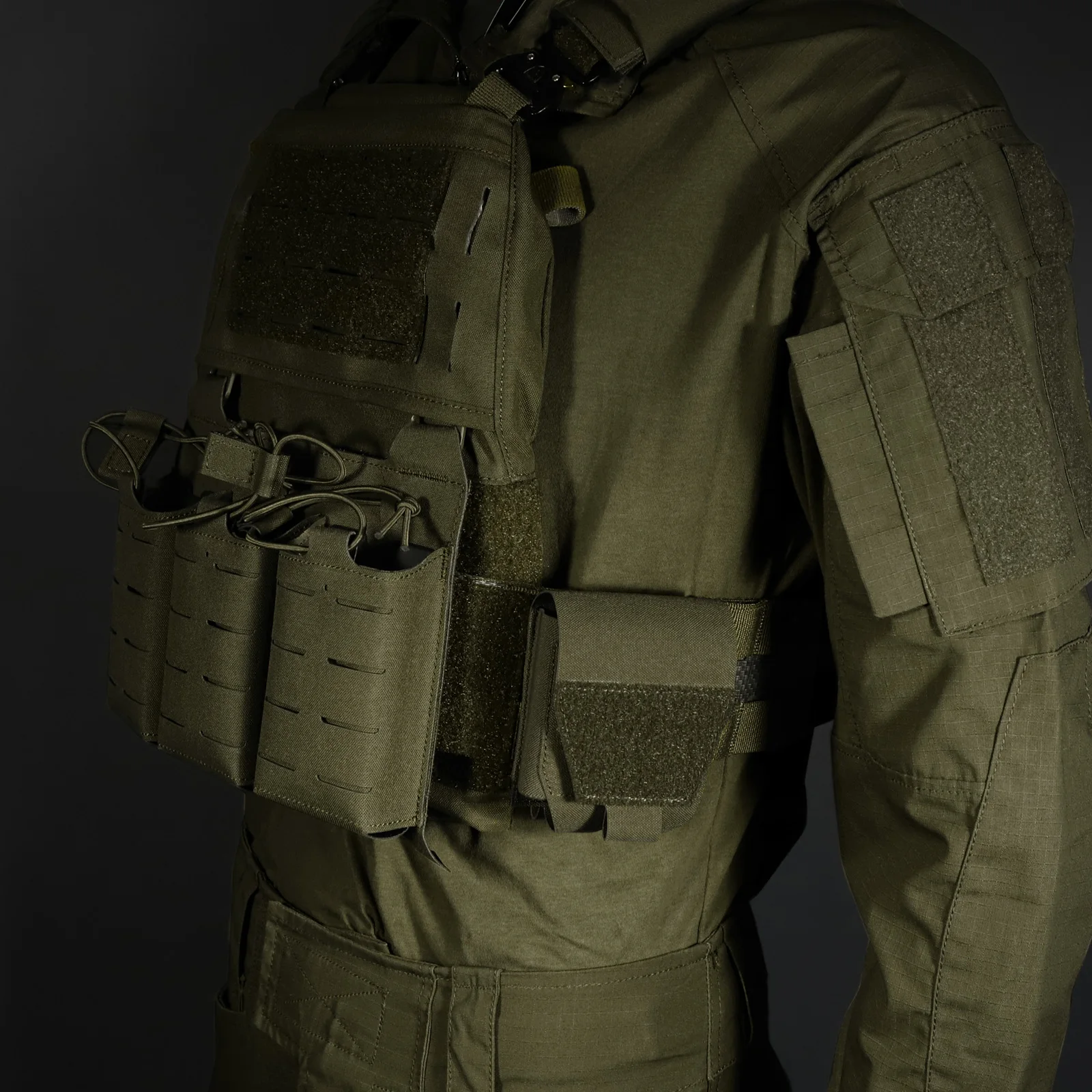 KRYDEX 500D Handcuff Pouch Case MOLLE / Belt Low Profile Cuff Case Holster Duty Belt Vest Law Enforcement Outdoor Hunting Bag 3