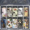 10 rolls Girl Cartoon Print Animal Nail Foils Stickers Decal Sliders Transfer Foil Wrap Leopard Nail Art Sticker 6