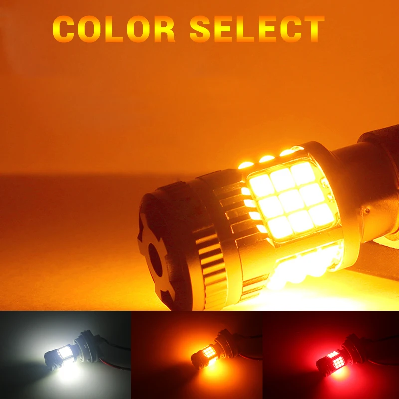 Awesome_miniatures 7443 6000K White 54-SMD LED Bulbs – Daytime Running Lights For Fiat 500 2009-2019