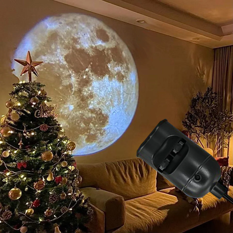 Double lens USB Galaxy Lamp Projector Led Newest Globe Star Moon Night Light for Home Decoration Room Decor Wall Lighting Gift