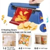 Electric Heat Bag Sealing Machine Plastic Bag Sealer Hand Press Food Seal Plastic Bag Impulse Sealer Fast Heat Packaging Machine 2