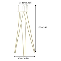 Elegant Wedding Flower Stand Set of Two, Durable Gold Crown-Shaped Steel Stand for Wedding, Party, and Event Decoration, Holds 2