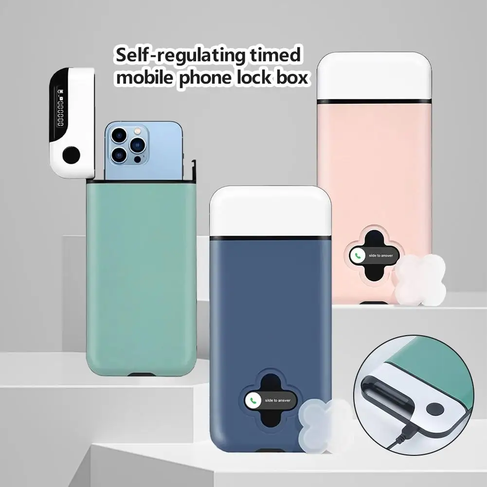 Cell Phone Lock Box With Timer For IPhone And Android Self-Discipline Box Exam Student Internet Addiction Home Storage Case phone lock box