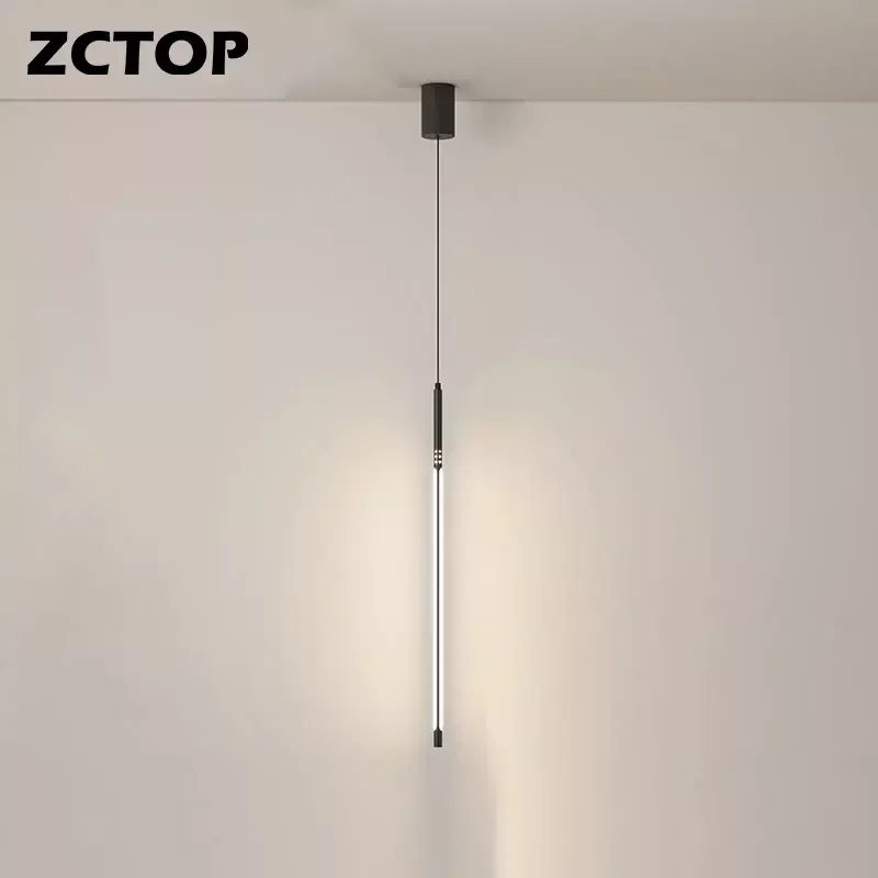 

Nordic Led Pendant Lights Bedside Decor Lamp Modern Black Chandeliers Hanging Lighting For Bedroom Living Room Luminaires AC110V