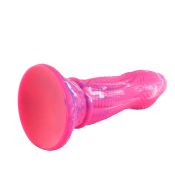 Hismith Monster Dildo Series 8.1 Inch Gold Silicone Dildo With Suction Cup Hippo Fantacy Dildo 6