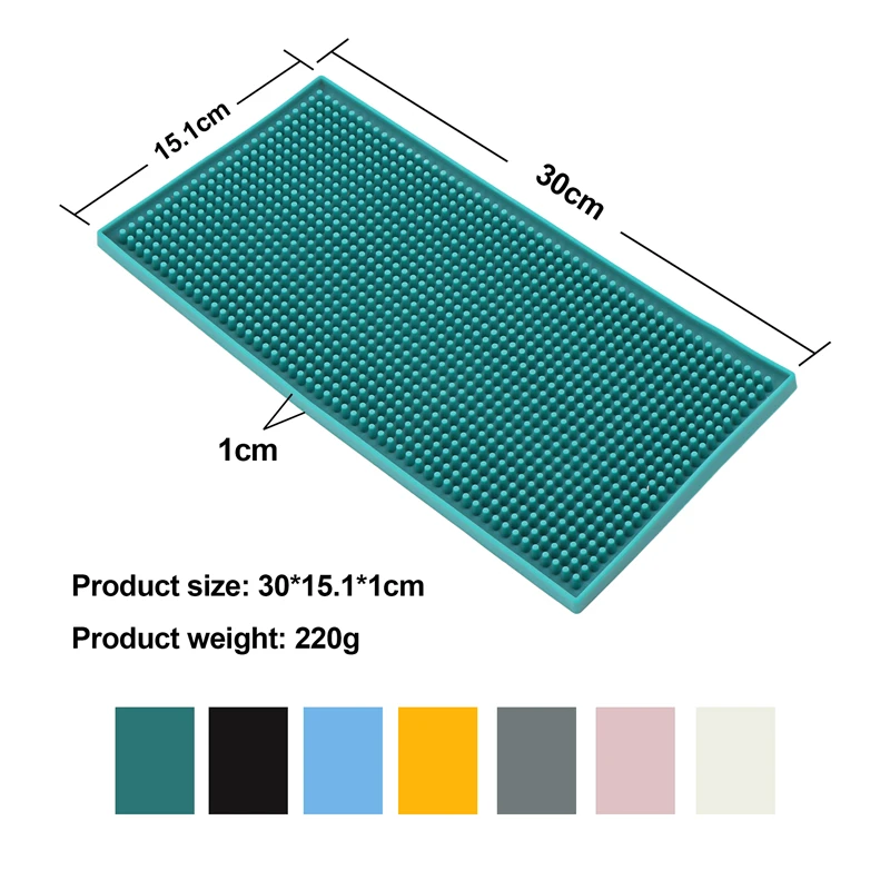 Premium Silicone Bar Mat - Durable & Stylish Spill-Proof Countertop Accessory for Home, Bars, and Restaurants