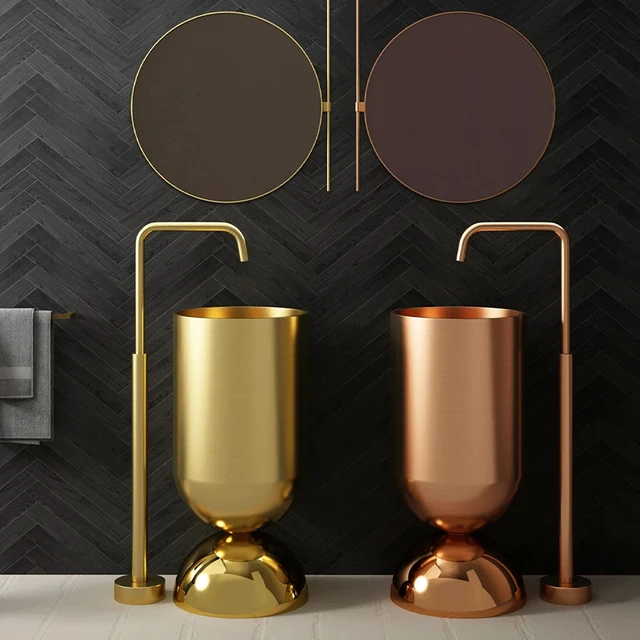 세련된 세면대의 완벽한 선택: 스테인레스 스틸 세척 대야 칼럼