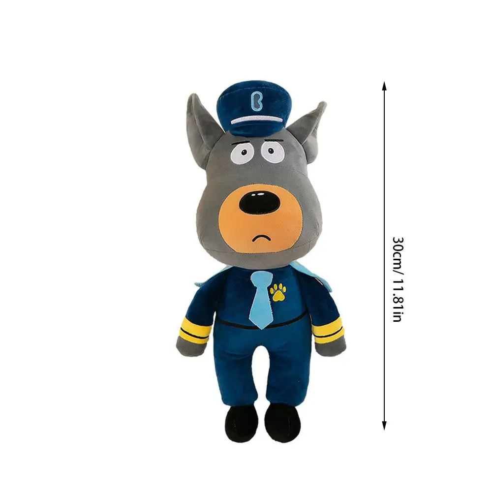 thumbnail image 1 of 30cm Sheriff Labrador Dog Plush Toy Stuffed Animal Anime Security Sergeant Labrador Wolf Dog Police Officer Doll Soft Toys Gifts, 1 of 5