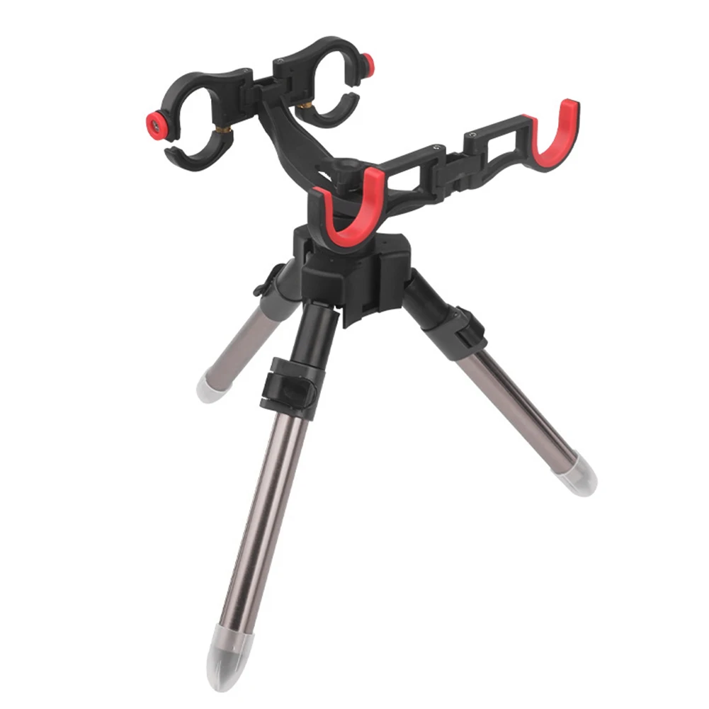 Triangle Fishing Rod Support Adjustable Collapsible Fish Banksticks Holder Portable Multifunctional Fishing Accessories