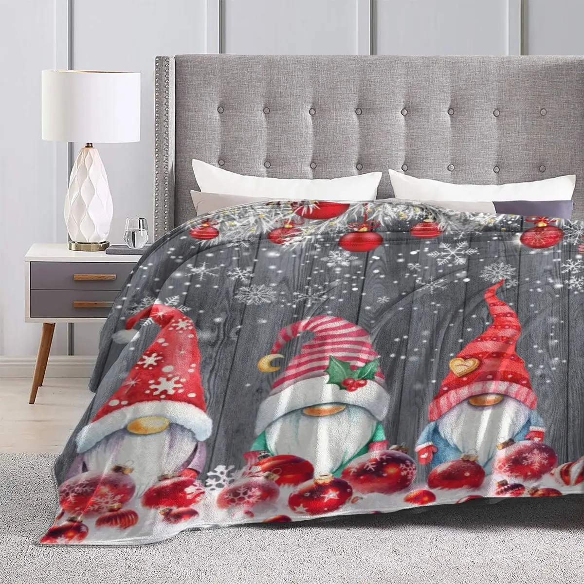 Christmas Microfiber Super Warm Blankets Snow Xmas Gift Airplane Travel Bedding Throws Spring Flannel Bedspread Sofa Bed Cover