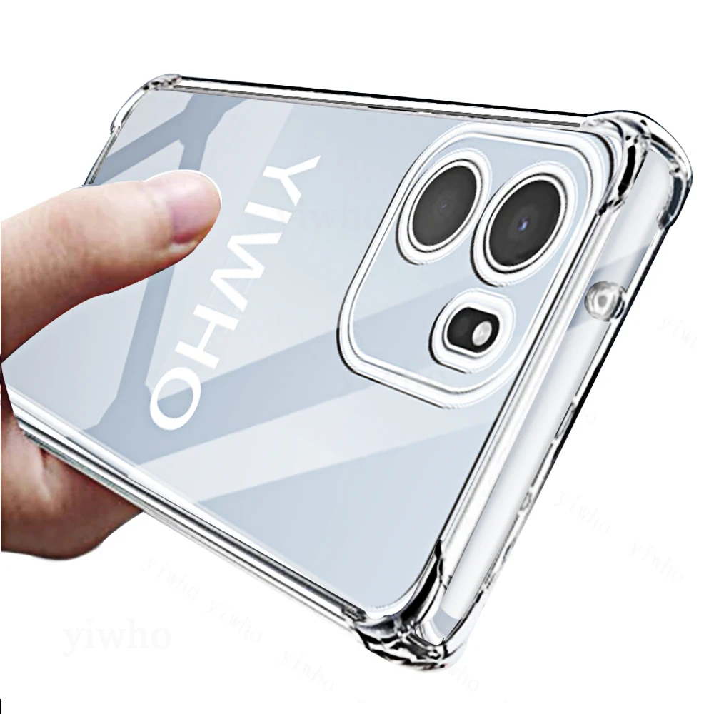 Set of Shockproof Transparent Soft TPU Phone Cases