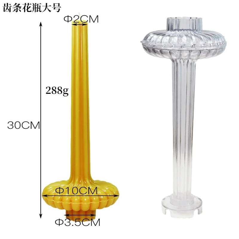 Elegant 3D Vase-Shaped Candle Mold for DIY Striped Column Candles - Home Decoration Tool