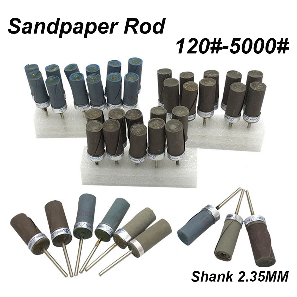 5PcsCylinderSandpaperRodSandingBeltSandpaperGrindingPolishing