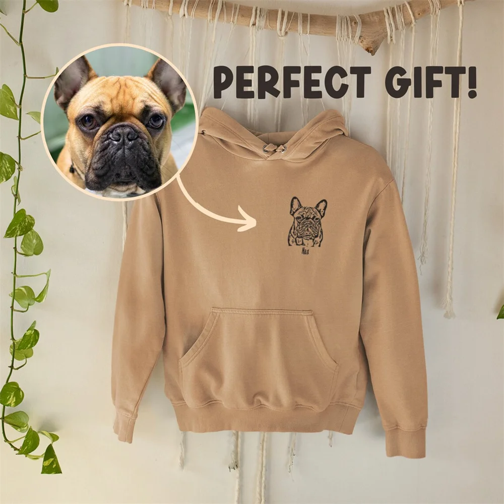 

Custom Pet Portrait Hoodie, Custom Personalised Pet Gift, Dog Mum Hoodie, Dog Owner Hoodie, Dog Lover Hoodie, Dog Hoodie, Dog Lo